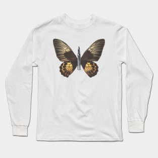 Bullet With Butterfly Wings Long Sleeve T-Shirt